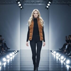 Zara Brown Suede Accent Vest